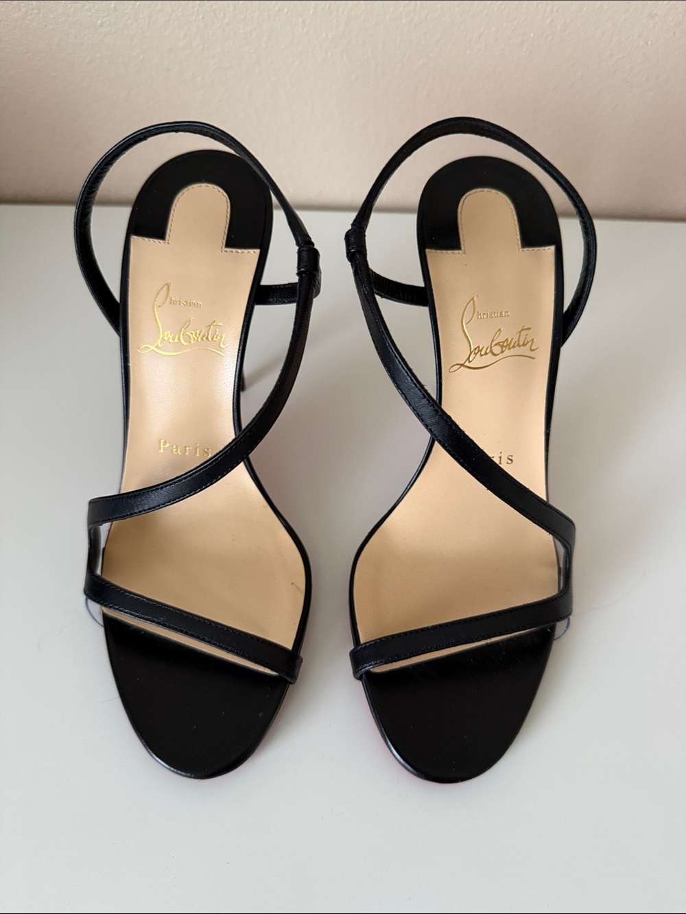 Christian Louboutin Black Rosalie Sandals 37